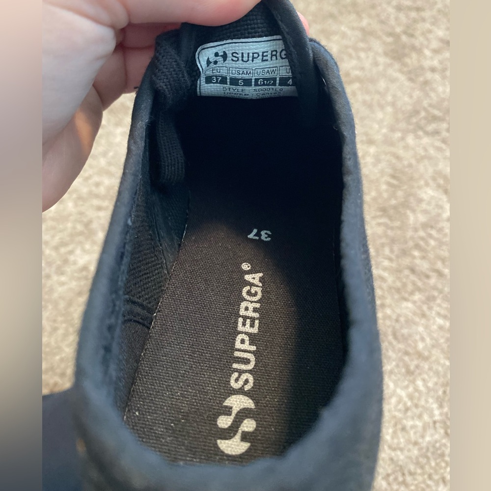 Superga 2740 Platform Sneakers. Black - Picture 6 of 7